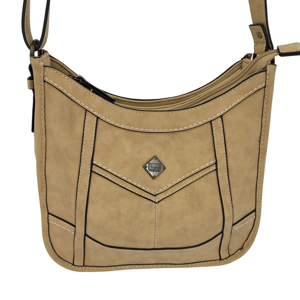 b.o.c. Vegan Leather Western‎ Country Cowgirl Crossbody Bag Contrast Stitching